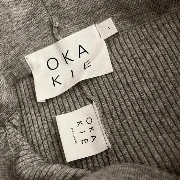 🌟OKAKIE  ribbed cropped leggings L - Picture 11 of 11